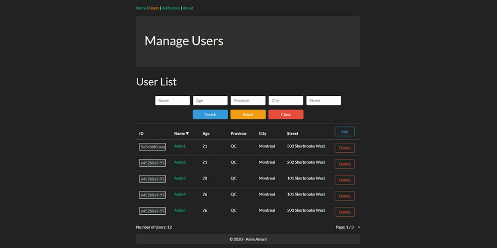 React Redux Project Screenshot 1